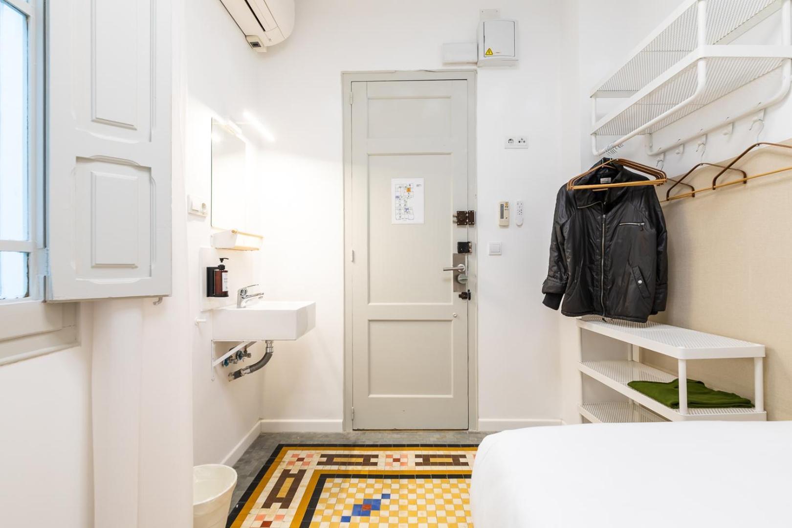 interior Single Room Shared Toilet