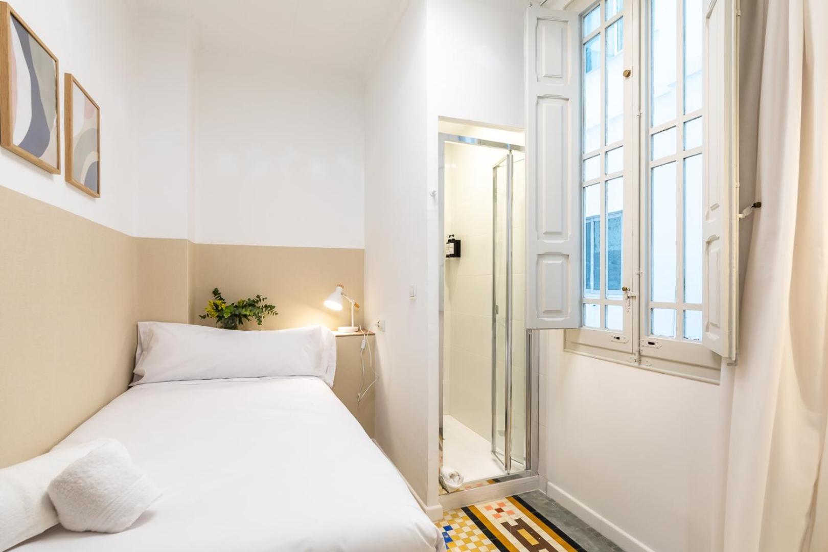 interior Single Room Shared Toilet