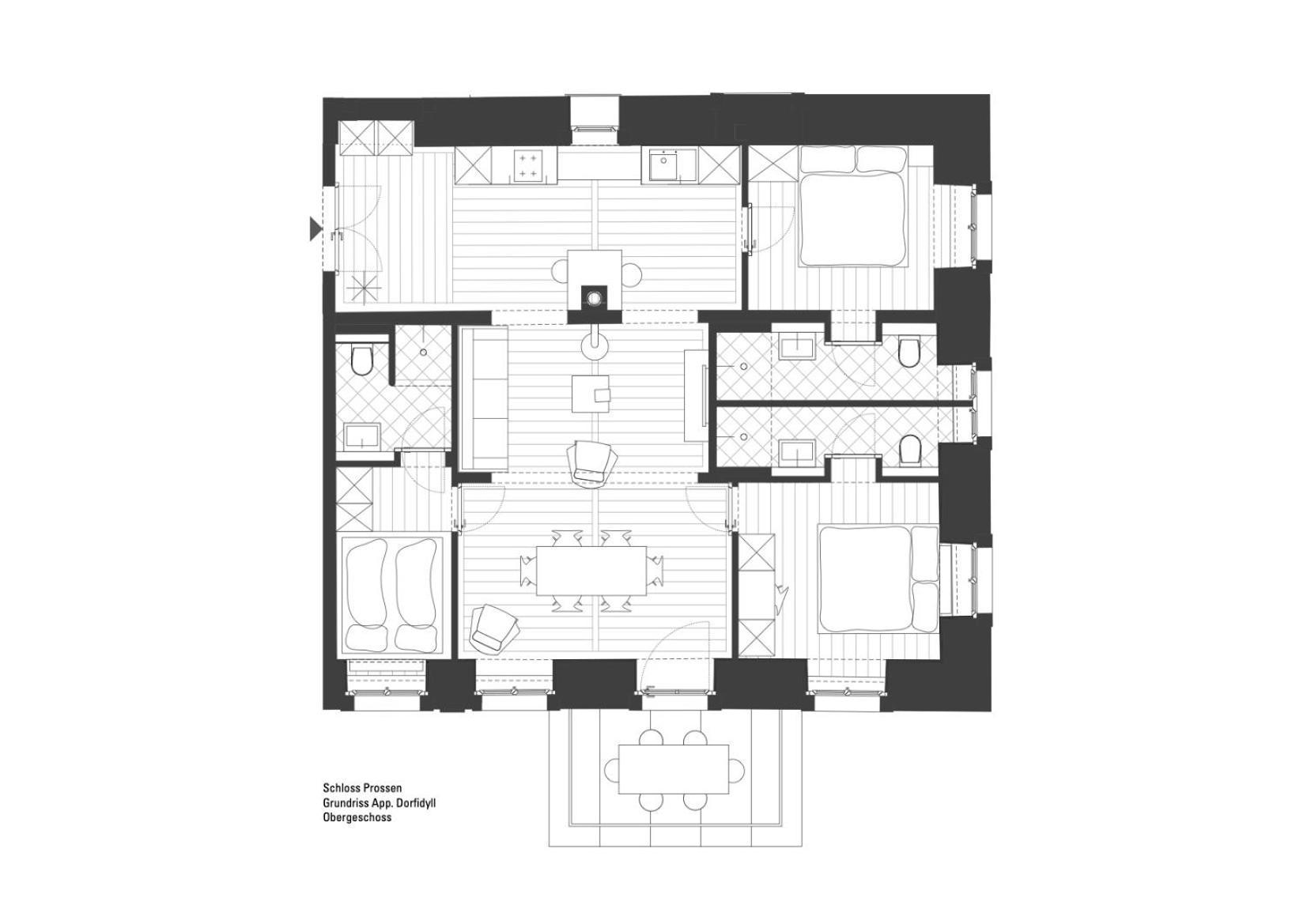 Three-Bedroom Apartment