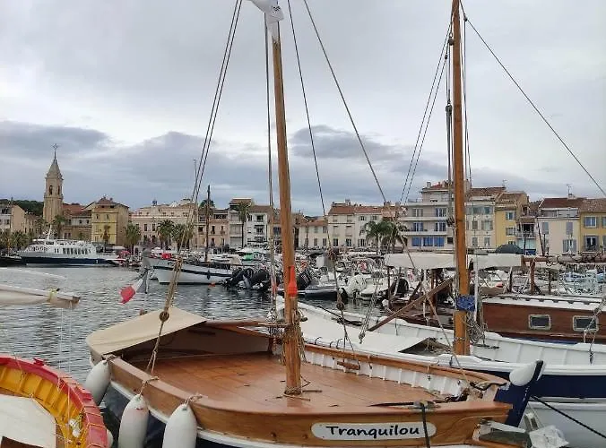 Sanary-sur-Mer, T2 avec jardin privé, parking gratuit, à 2 min du port, climatisation, bastide provençale 1900