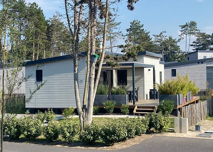 Le chalet de Patou à l'Edune résidence de vacances location wifi inclus piscine couverte chauffée à 150m de la plage