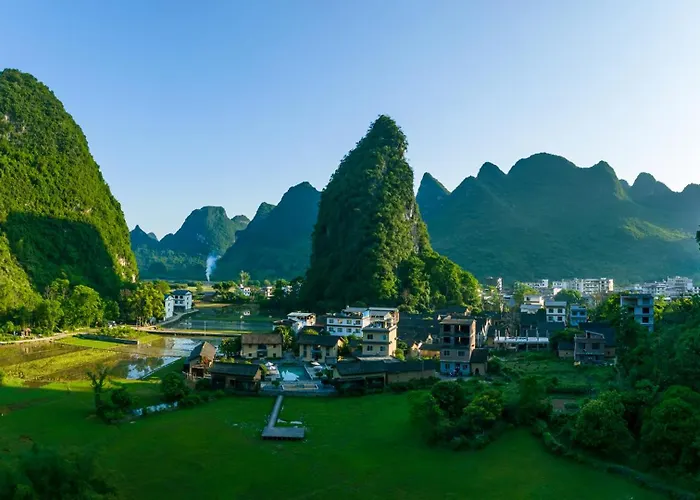 Yangshuo Vision Villa-One Way Airport Free Pick Up Over 4 Nights