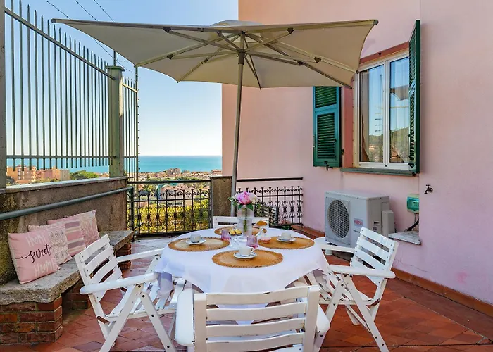 Appartamento vista mare in villa