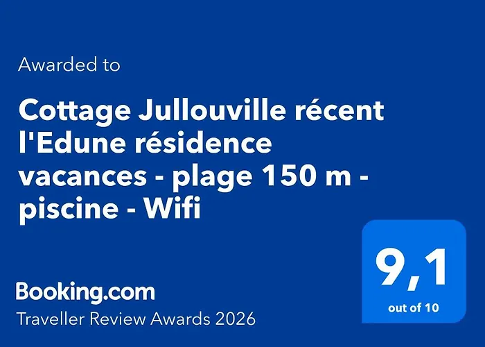 Cottage Jullouville récent l'Edune résidence vacances - plage 150 m -piscine - Wifi