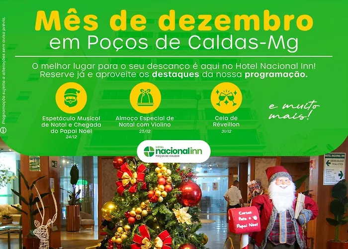 Hotel Nacional Inn Poços de Caldas - Lazer completo e Gastronomia no Centro