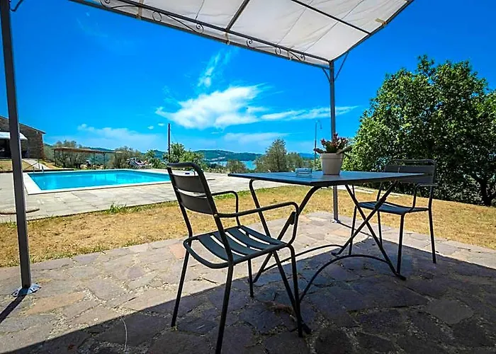 Poloturisticoumbria Rustico Con Piscina Vista Lago